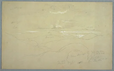 Landschaft bei Sonnenuntergang, Jamaika, Juli 1865