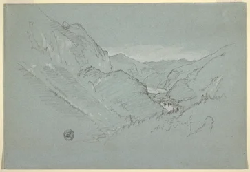 Landschaft aus den Alpen, August–September 1868