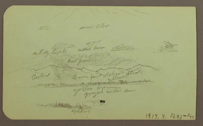 Landschaft mit Kirche; Verso: Landschaft, 1883