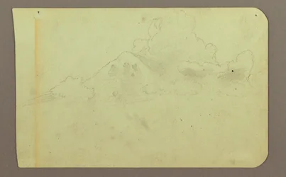 Landschaft mit Wolken; Verso: Berg, 1883