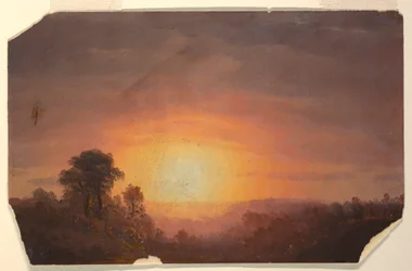 Landschaft mit Sonnenuntergang, 1860–70