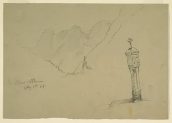 Landschaften zwischen Golling und Abtenau, 5. August 1868