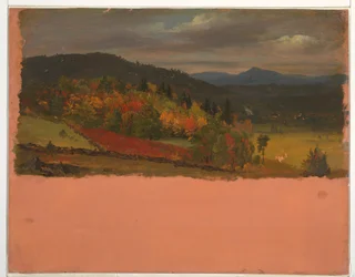 Zeichnung, Maine oder Stockbridge, Mass. Aussicht, September 1848