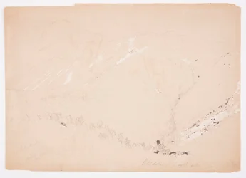 Zeichnung, Mount Katahdin, von Süden gesehen, August 1852