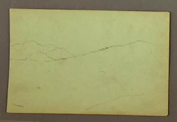 Zeichnung, Berggipfel, möglicherweise 1856