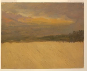 Zeichnung, Bergige Landschaft, 1860–70