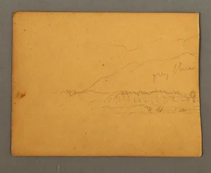 Zeichnung, Berge, möglicherweise 1856