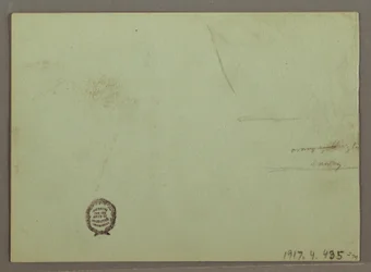 Zeichnung, Berghang, April 1869