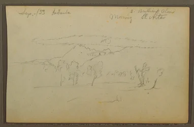 Zeichnung, Berg Altar, Riobama, Ecuador, September 1853