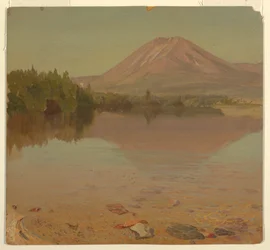 Zeichnung, Mt. Katahdin vom Lake Katahdin, möglicherweise 1870