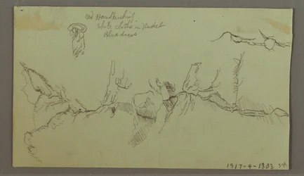 Zeichnung, Enges Tal, Gebäude, 11. September 1803