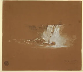 Zeichnung, Niagarafälle, Oktober 1856
