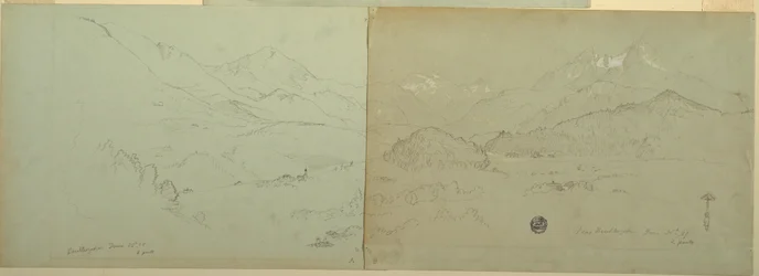Panoramablick auf Unter-Schönau, 1868