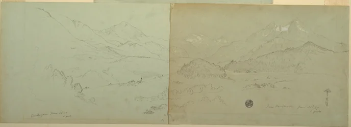 Panoramablick auf Unter-Schönau, 1868