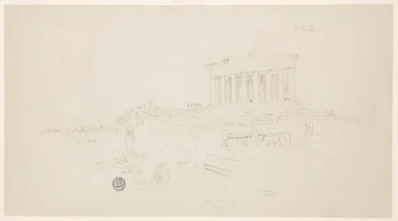 Parthenon und Erechtheion, Athen, April 1869