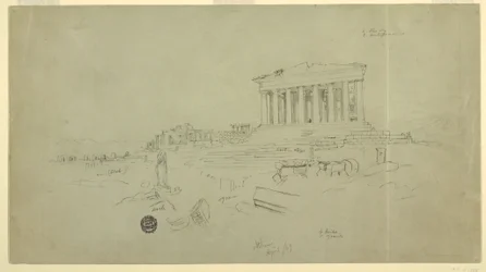 Parthenon und Erechtheion, Athen, April 1869