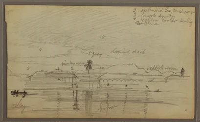 Flusslandschaft, 1857