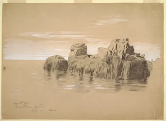 Felsen an der Küste, Grand Manan Island, Kanada, 2. September 1851