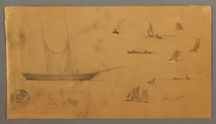 Segelboot-Studien, 12.–13. Juli 1859