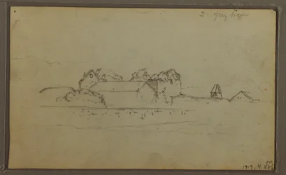 Skizzen, Ecuador oder Kolumbien; Verso: Skizzen, Ecuador oder Kolumbien, 1857