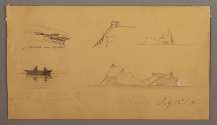 Zeichnung, Skizzen aus Labrador, 12. Juli 1859