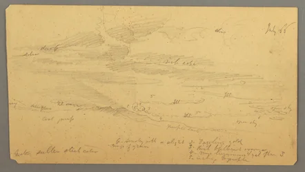 Himmelsstudie über Kamm, Juli 1866