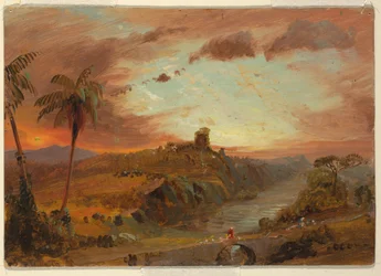 Studie für "Imaginäre südamerikanische Landschaft"