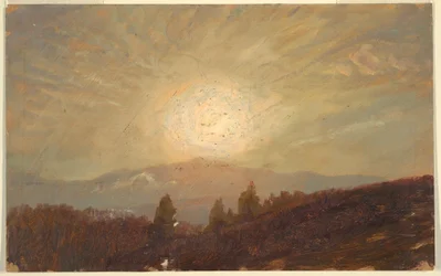 Zeichnung, Sonnenuntergang, 1855–65