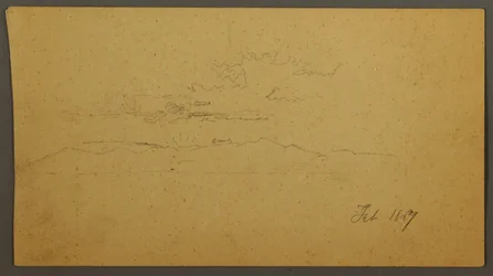 Sonnenuntergang hinter Hügeln