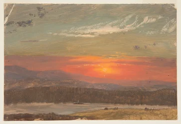Sonnenuntergang über den Catskills