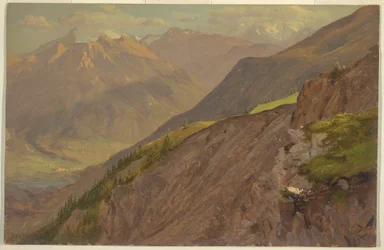 Der Goell und Watzmann, nahe Berchtesgaden, 1868