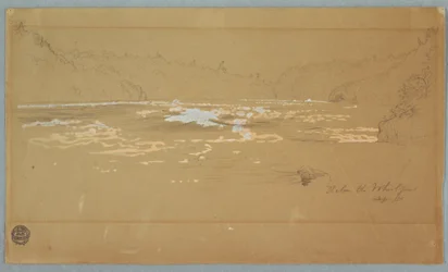 Der Fluss "Unterhalb des Strudels", September 1858