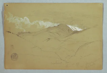 Blick von Osten auf den Mount Chimborazo, Ecuador, 3. Juni 1857