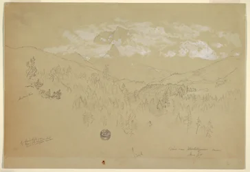 Blick bei Berchtesgaden, Bayern, Juni 1868