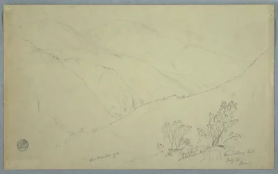 Blick auf den Blue Mountain Peak, gesehen von der Nähe von Salloway Hill, Jamaika, Juli 1865