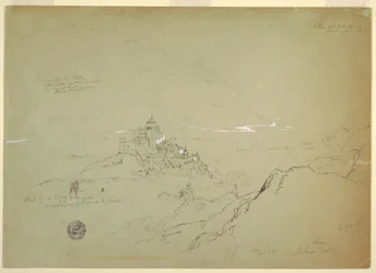 Ansicht von Sien im Rhonetal, August 1868