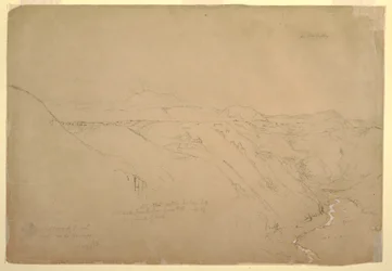 Vulkan Puresé und der Rio de Vinagre, Purese, Kolumbien, August 1853