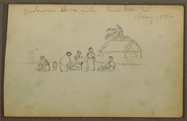 Waschfrau in Barranquilla, Kolumbien, Mai 1853