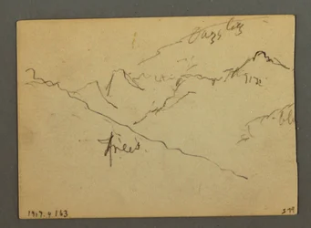 Wasserfall zwischen Veney und Sion, Rhonetal, Schweiz, August 1868