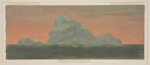 Eisberg gegen Abendhimmel