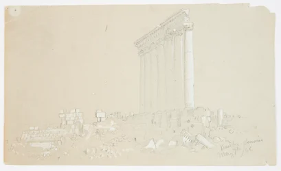 Tempel des Jupiter bei Sonnenaufgang, Baalbek