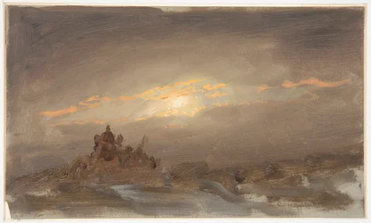 Winterlandschaft im Mondlicht