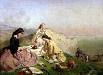 Das Picknick auf einer Klippe