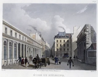 Medizinische Fakultät - aus „Paris en 1832“ von Martens