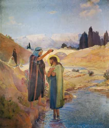 Johannes der Täufer tauft Jesus Christus