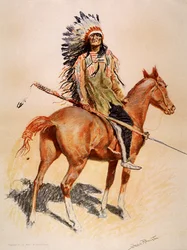 Ein Sioux-Häuptling