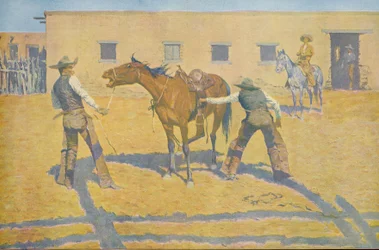Seine erste Lektion, aus Colliers Weekly, 1903