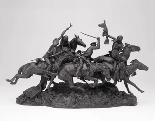 Die alten Dragoner von 1850, modelliert 1905, gegossen 1905-09