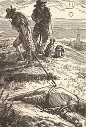 Illustration aus Geschichte der Pest Defoe, 1862, 1923