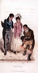 Der Link Man aus Ackermanns Welt im Miniaturformat, 1820er